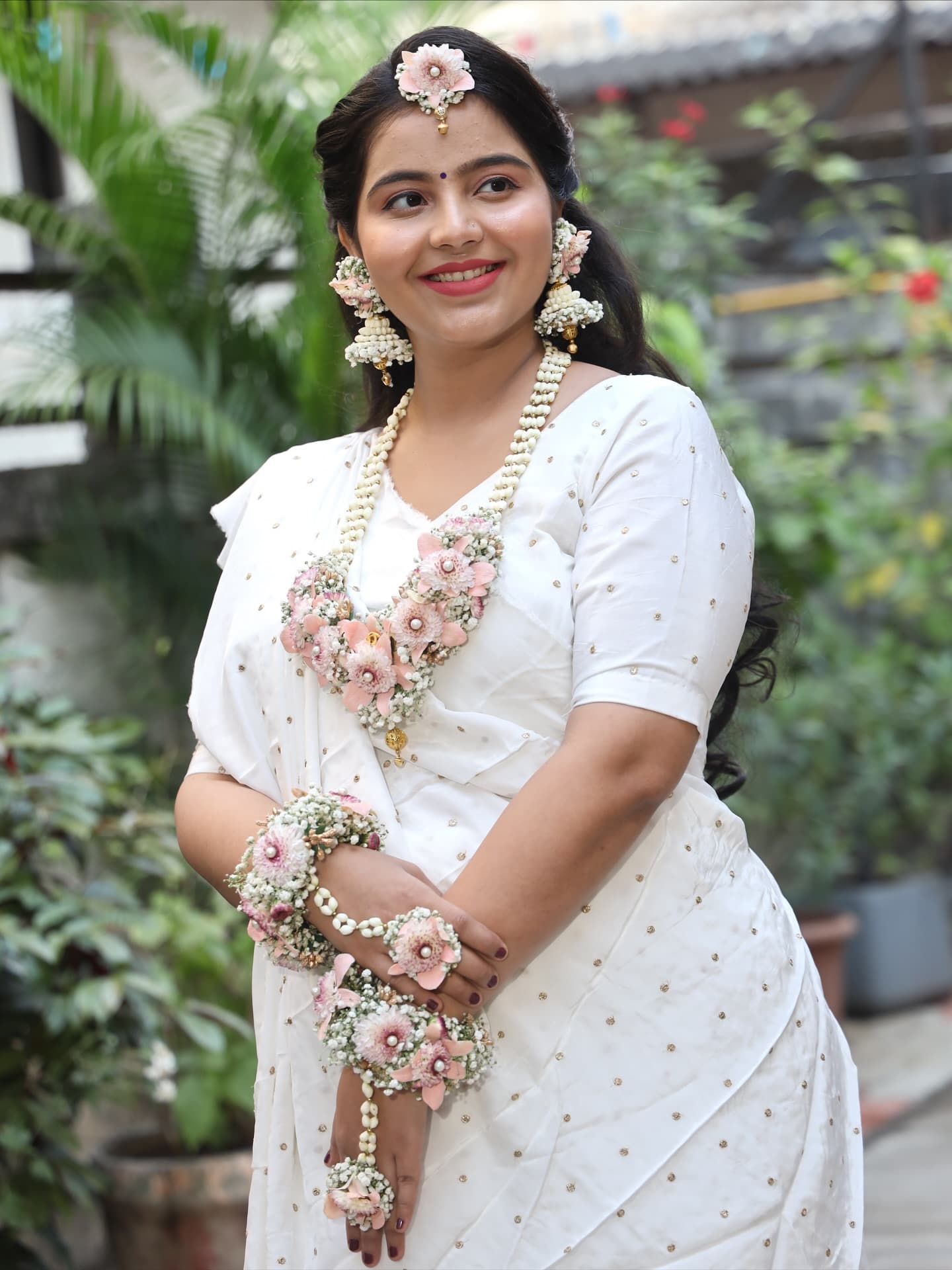 Floral Morning — Festive beauty by RadhaaMakeovers