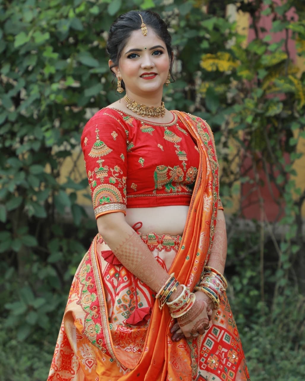 Orange Bloom — Festive beauty by RadhaaMakeovers
